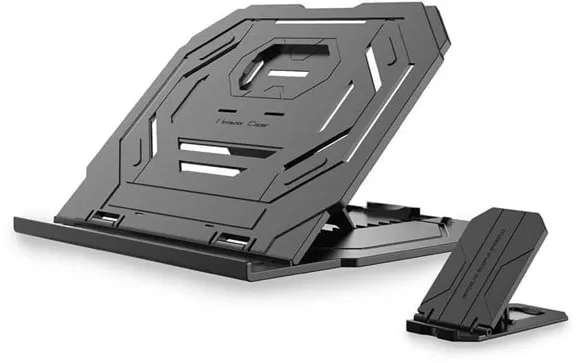 Desire2 2in1 Bärbart Laptopstativ Svart 360 Roterbart